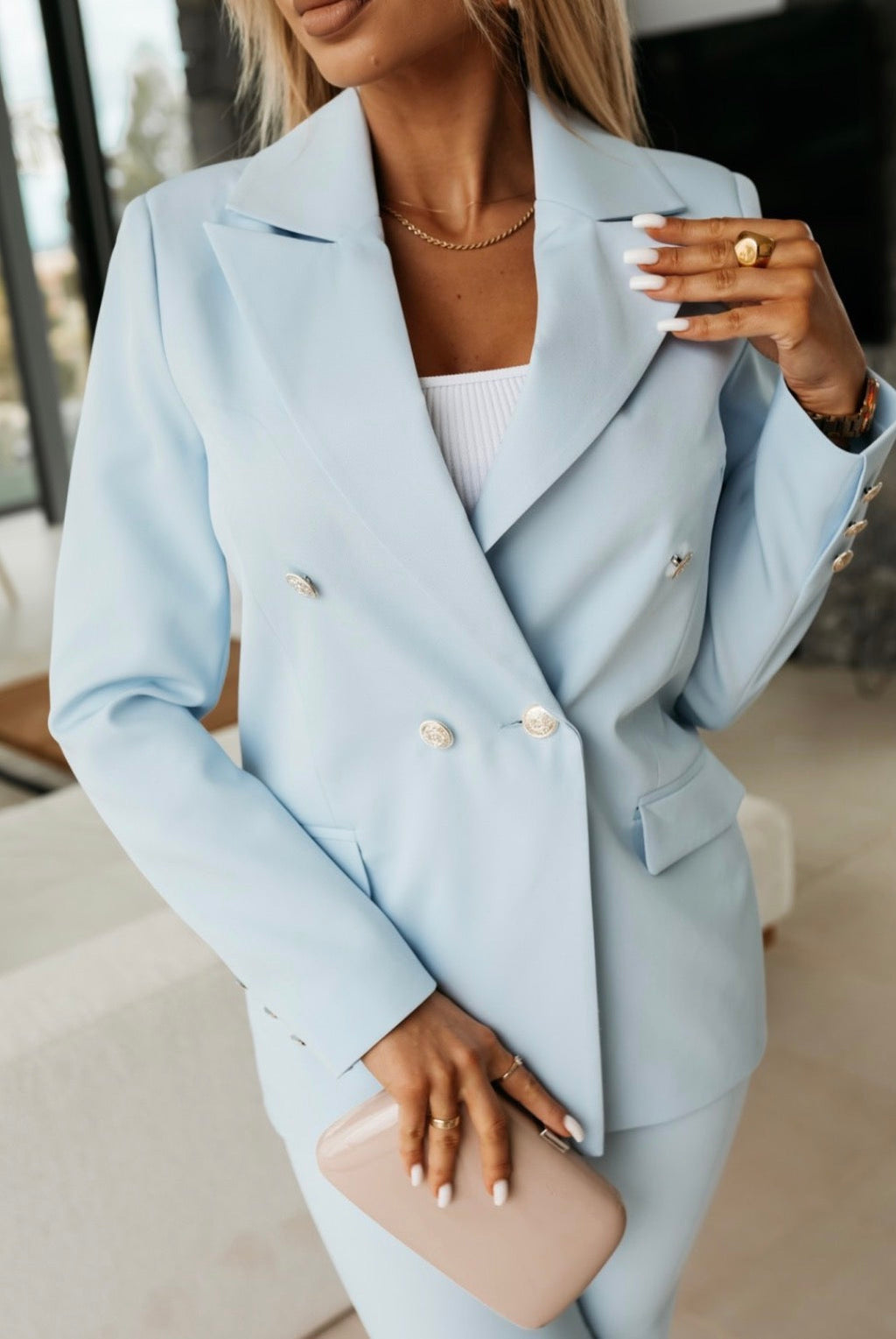 Elegant Chic Blazer – Blue