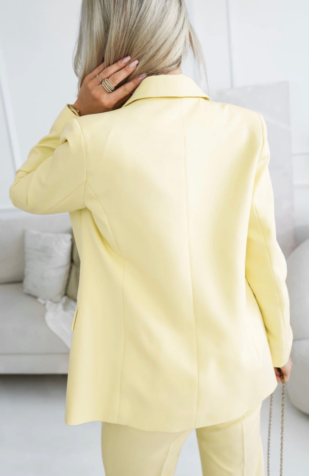 Fresh Chic Blazer - Light Yellow