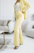 Valerisse Trousers – Pastel Yellow