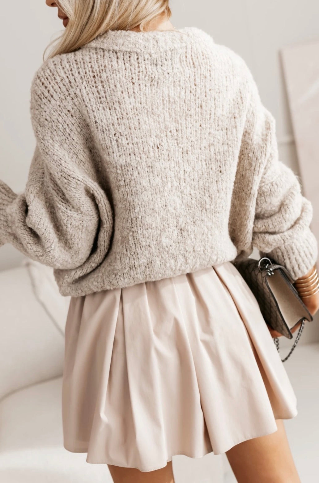 Sweter Soft Touch – Beżowy Melanż