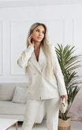 Premium Chic Blazer – Cream