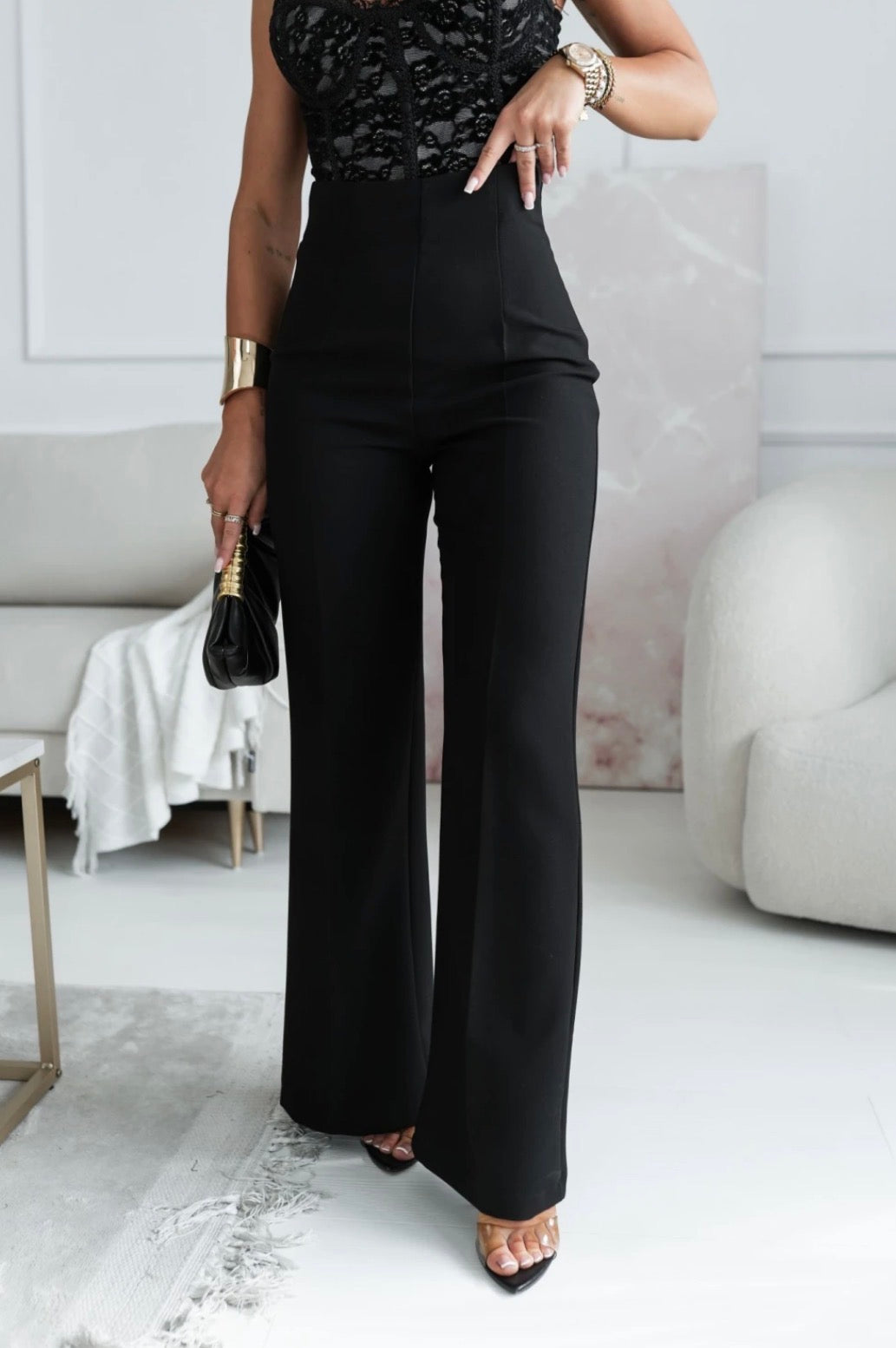 Seravina Trousers – Deep Black