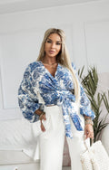 Bluzka Azmira – Niebieski Print