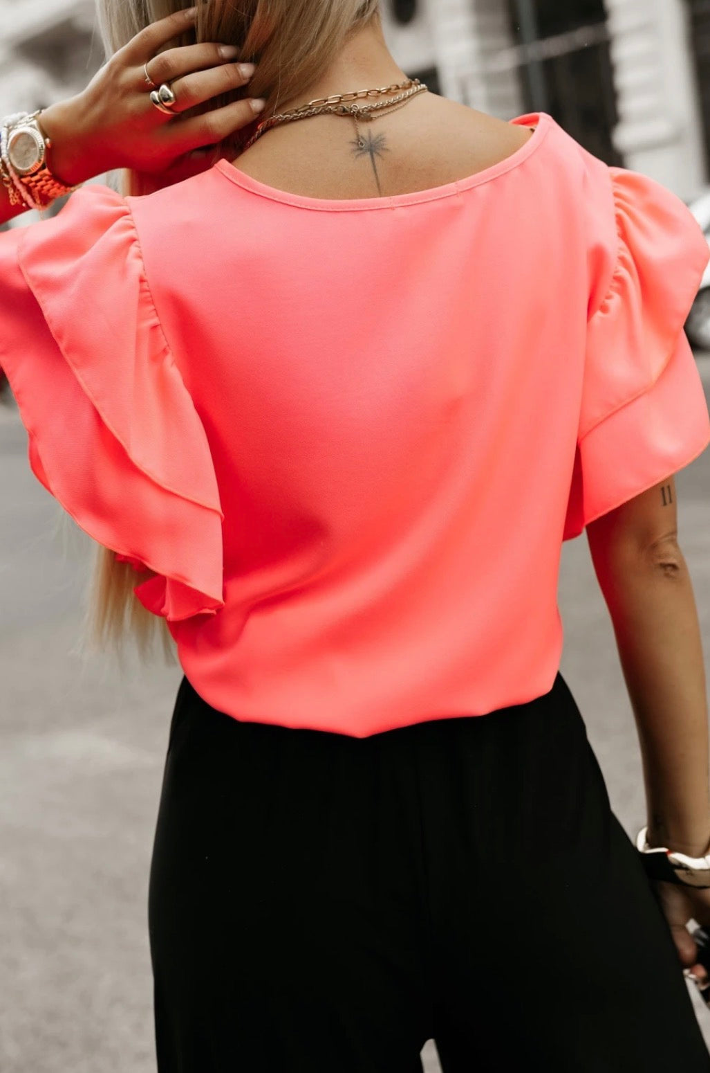 Arlisse Blouse - Coral Delicacy
