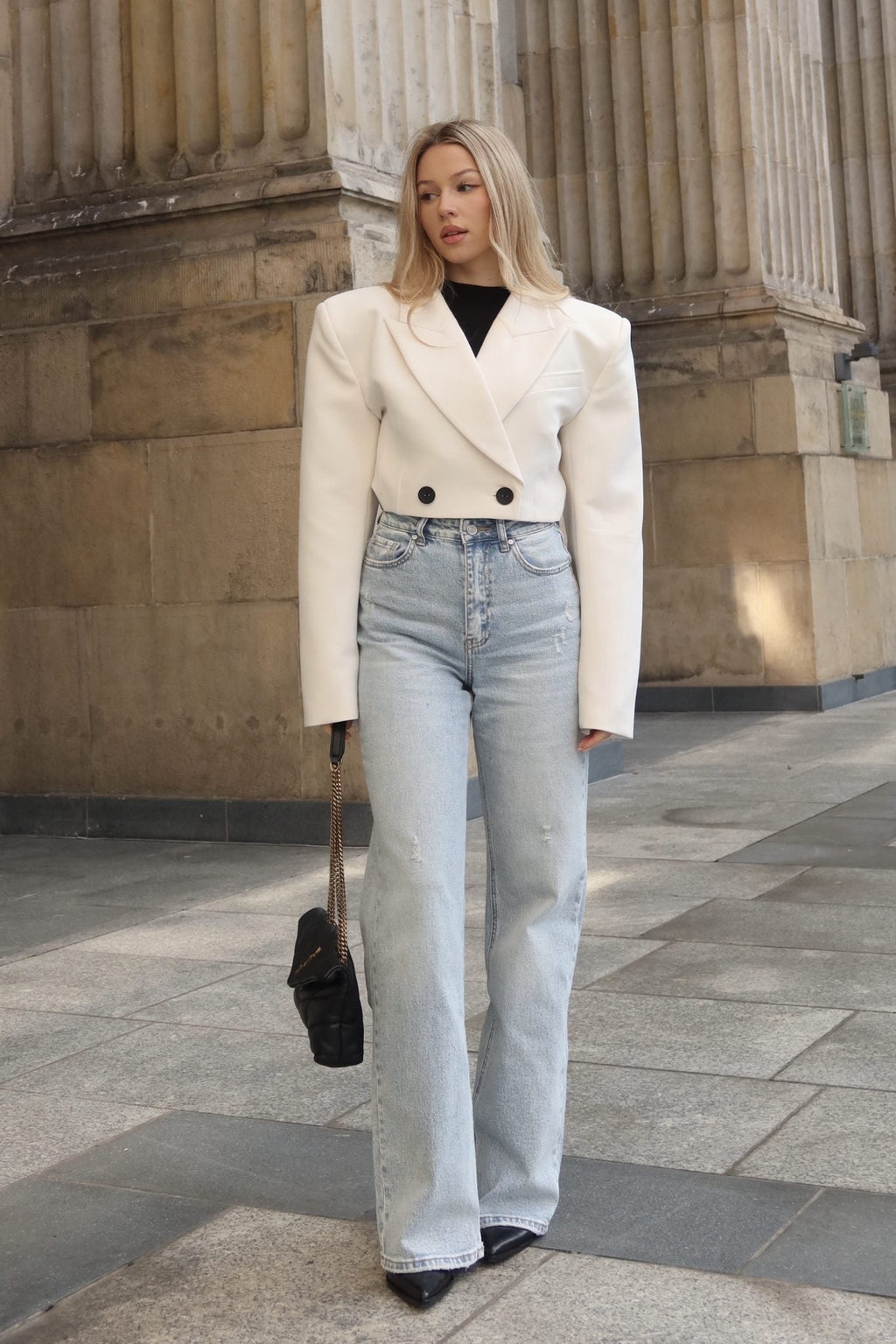 Jeansy Straight Leg – Jasny Denim