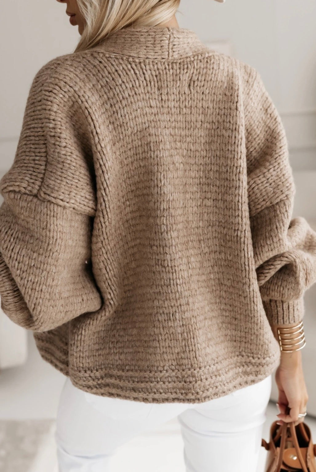 Aspen Cardigan – Warm Beige